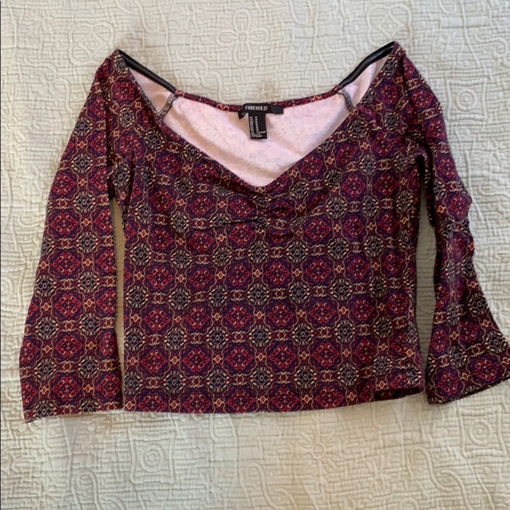 Off the shoulder crop top